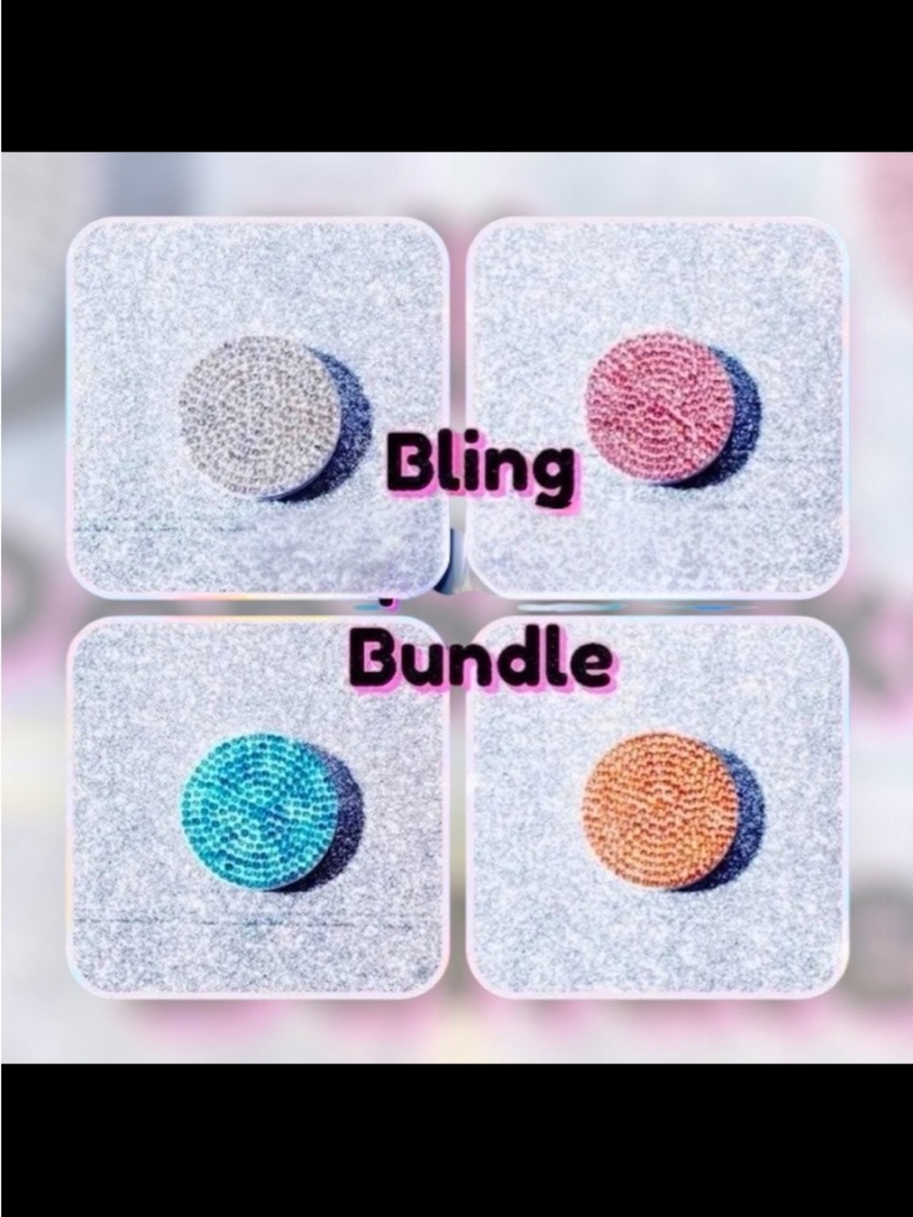 4 New Sparkle phone holders/kick stand